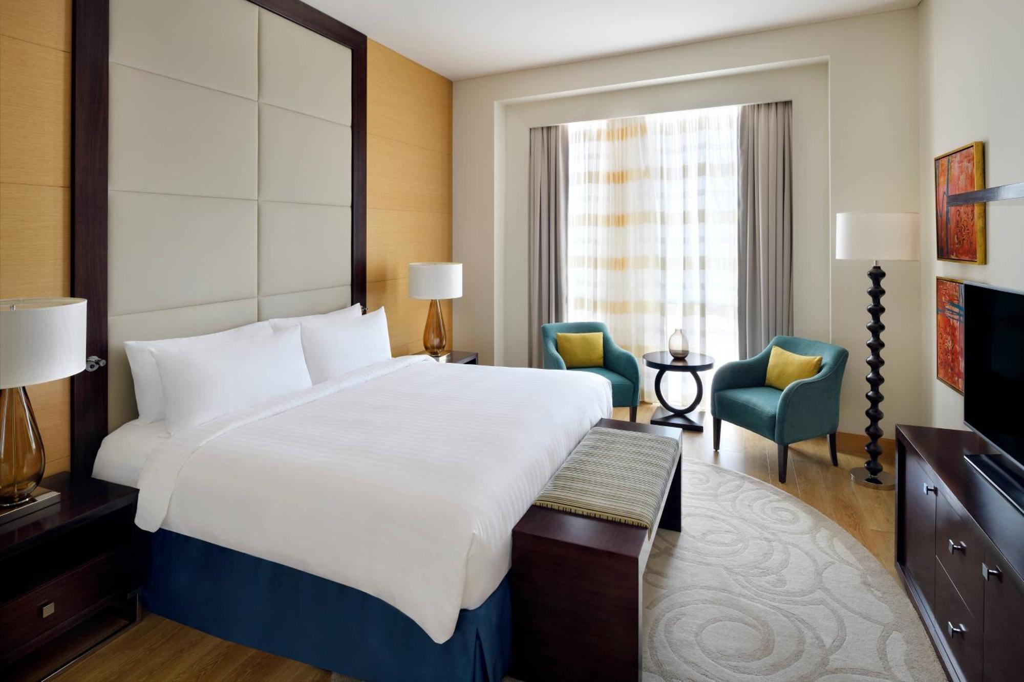 迪拜阿尔贾达法万豪酒店 外观 照片 A guest room at the hotel