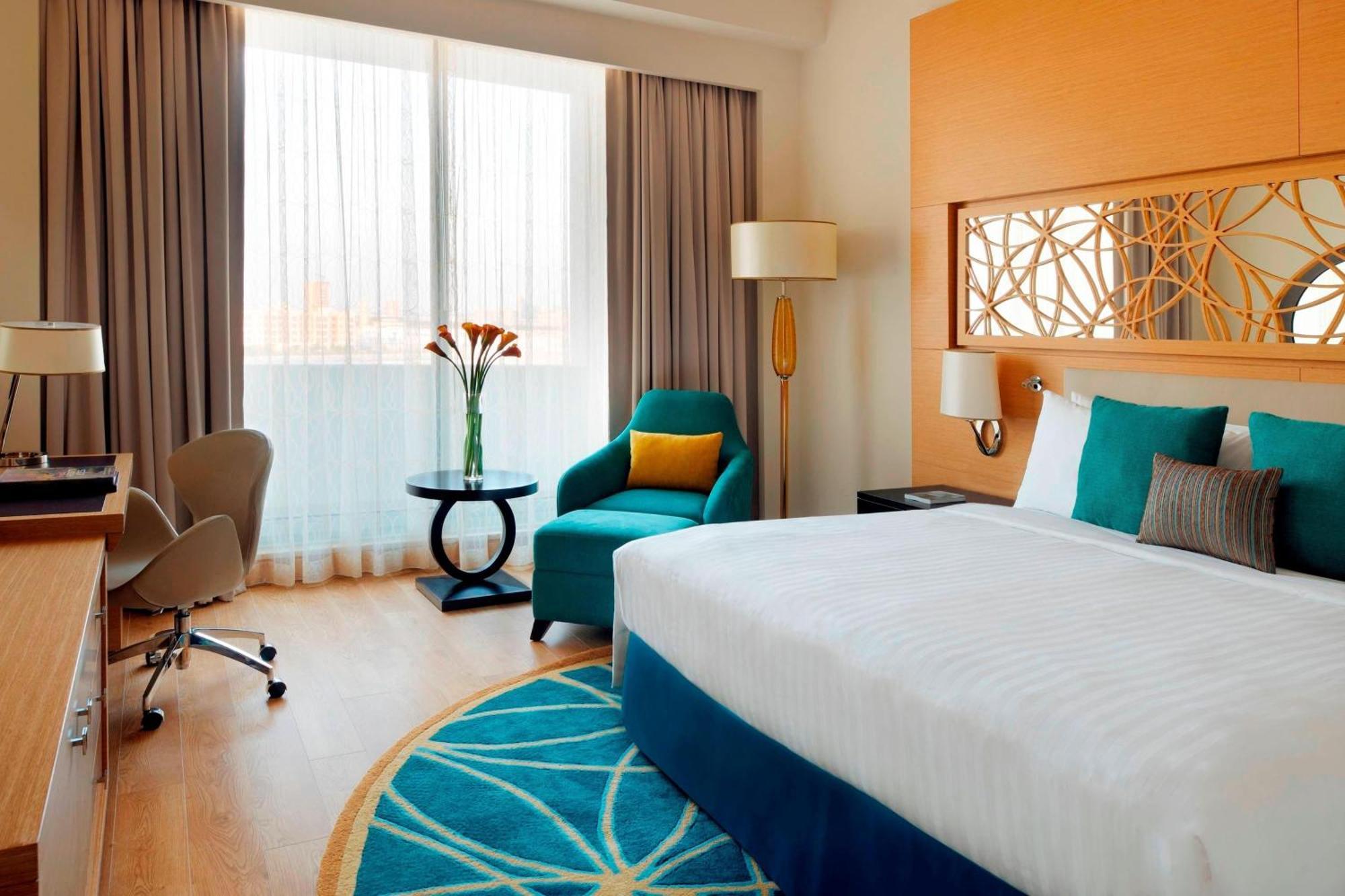 迪拜阿尔贾达法万豪酒店 外观 照片 A room at the hotel