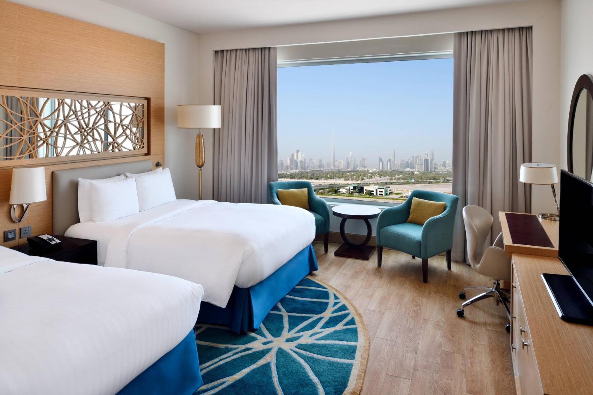 迪拜阿尔贾达法万豪酒店 外观 照片 A room at the hotel